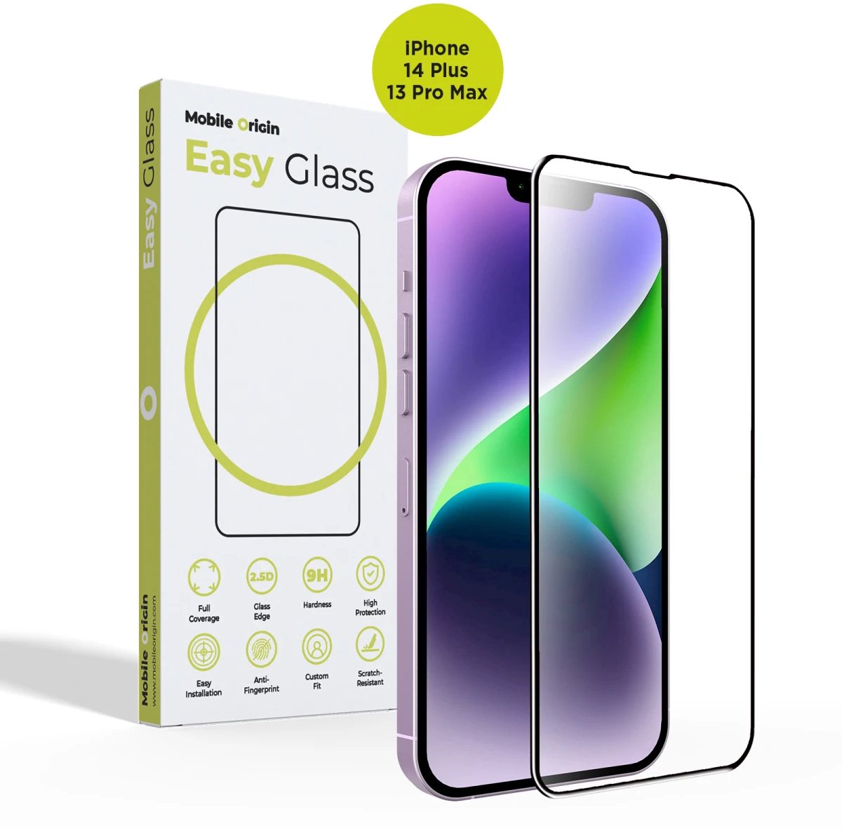 Mobile Origin Easyglass Screenprotector Voor Iphone 14 Plus 13 Pro Max