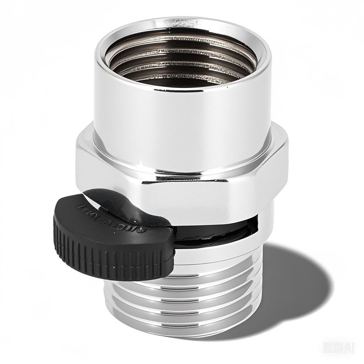 Allecto - Douchekop Klep - Keramische Water Volume Klep - Badkamer Accessoires - Koper - Verstelbare Douchekop - Geschikt voor Handdouche - 1/2in M...