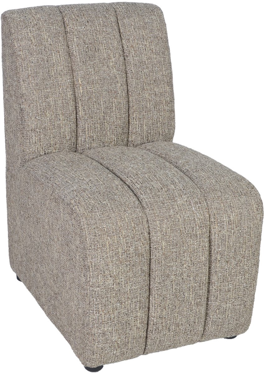 DÉJA Living Eetkamerbank Filo Element - Bruin - 48x66x83 cm - Met Rugleuning