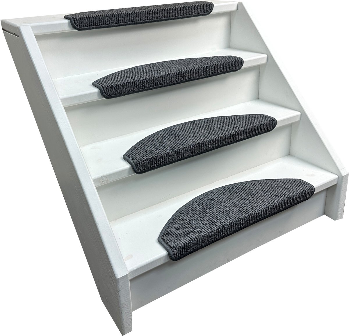 Elite Trapmatten - 15 stuks - vintage anti slip - grijs - 62x19x3,5cm - halve maantjes