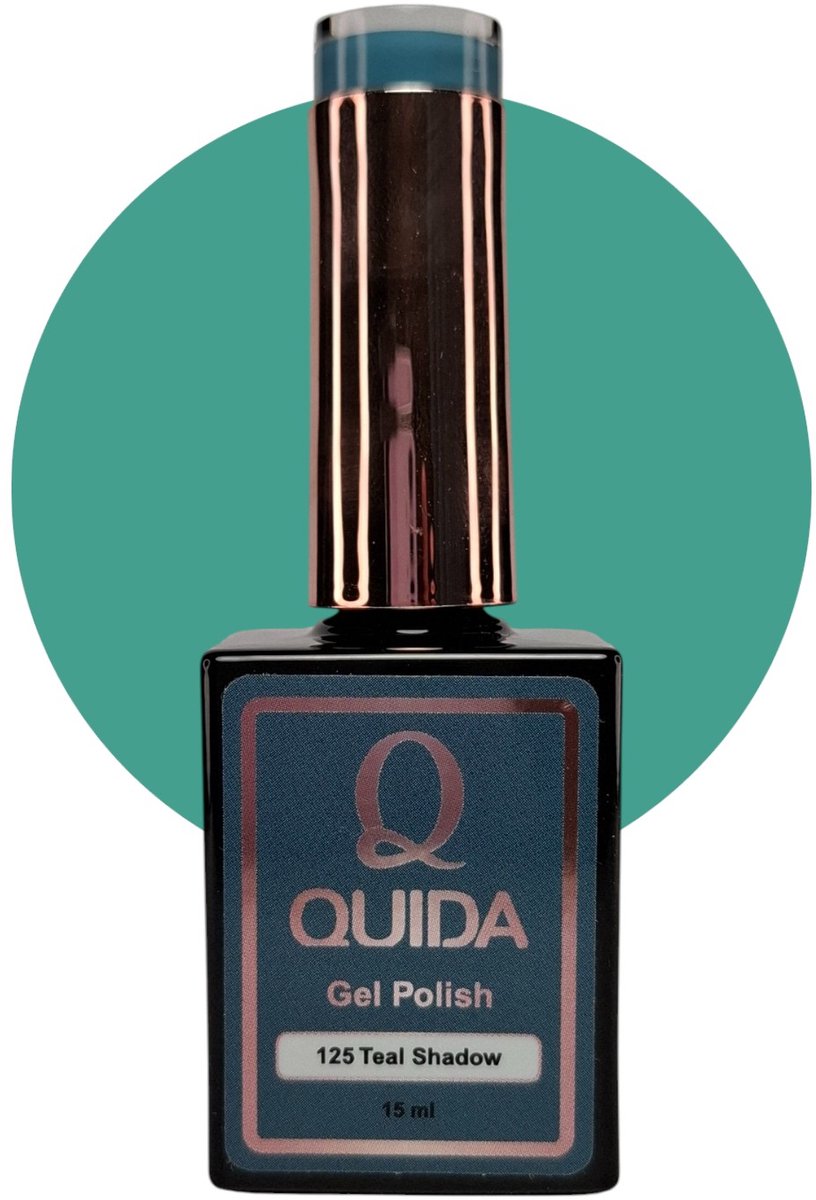 Quida Gelpolish Teal Shadow #125 – Diep Tealblauwe Tint