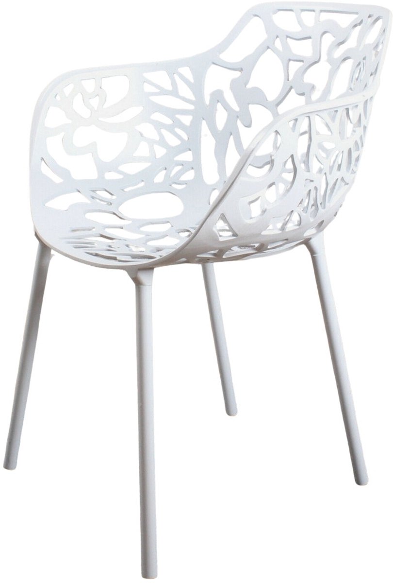 DS4U - Cast magnolia stoel met arm wit