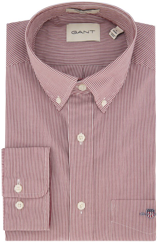 Chemise casual Gant bordeaux