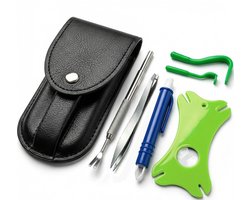 VENOMKILLER - Tekentang Set 6-in-1 - Voor Hond, Kat en Mens - RVS Tekentang, Tekenpincet en Tekenkaart