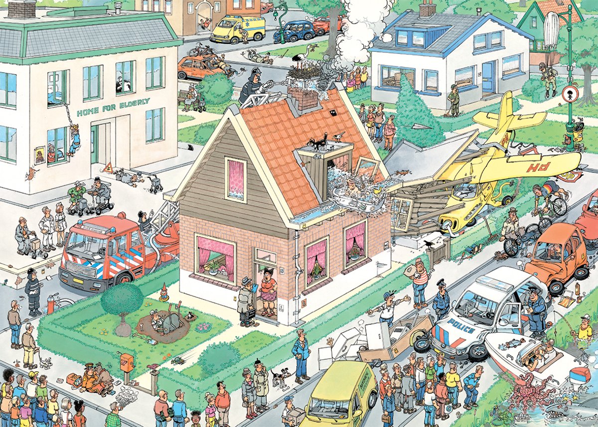Jan van Haasteren - De wet van Murphy - 1000 stukjes puzzel - Legpuzzel volwassenen — afbeelding 4