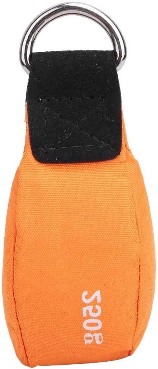 Gooien Touw Tas - Klimtouw Zak - Boomklimmen Rotsklimmen - Metalen Ring - 257g - Oranje