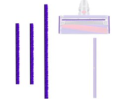 Store_7 - Set van 3 pluche strips - Stofzuiger accessoires - Blauw - Zelfklevende pluche band - Geschikt voor Dyson V6 V7 V8 V10 V11 V12 V15