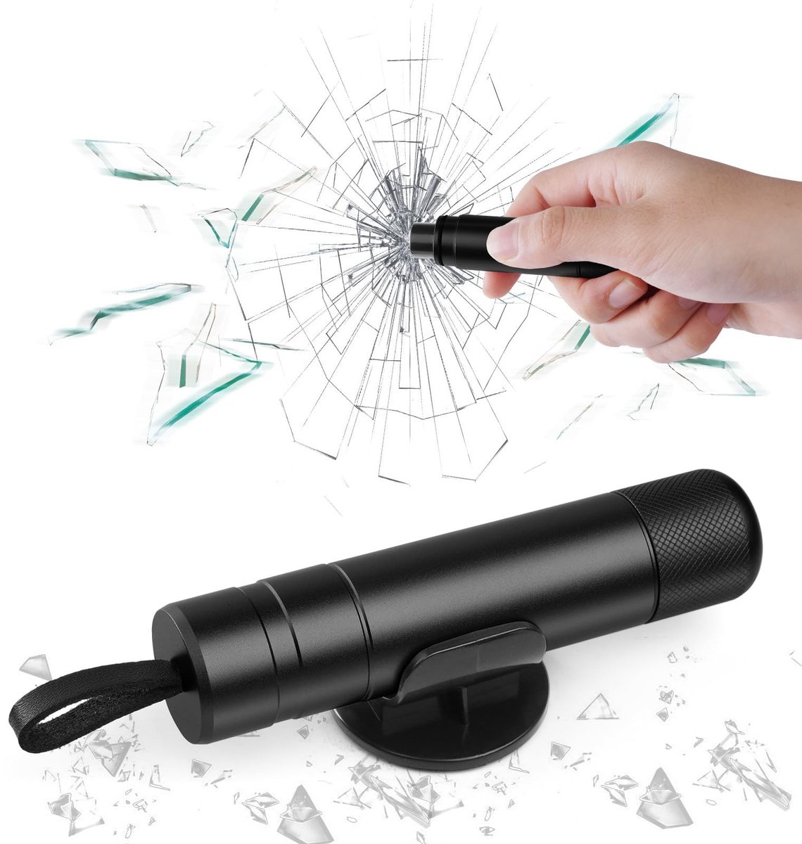 Allecto - Rompi Finestrino - Veiligheids hammer - Compact en handig
