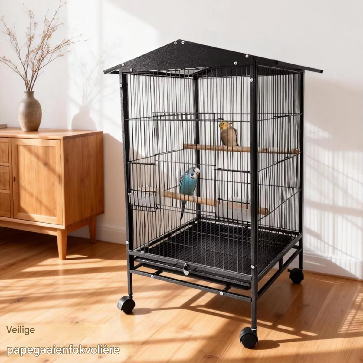 Happiq Vogelkooi 33 Inch Papegaaienkooi thumbnail 5