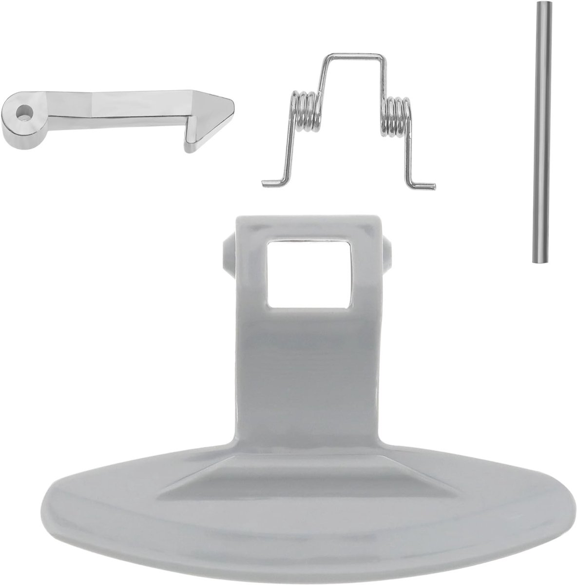 Golden crown - Deurhaak Deurklink Set - Wasmachine-accessoires - Grijs - Bout en Veer - Compatibel met LG - Geschikt voor Trommelwasmachine