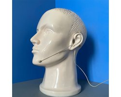 Store_9 - Hoofdgedragen Headset - Unidirectionele Microfoon - Ideaal voor vocale toepassingen - Beige - Discrete bediening - Bewegingsvrijheid - Ge...