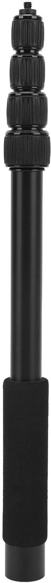 Dailygoody - Handheld Mic Boom Pole - Uitschuifbare Microfoon Boom Arm - Schuim Handvat - Telescopisch Verstelbaar - 1/4 inch Schroef - Geschikt voor