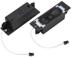 Vt products - TV Luidspreker - Geluidsversterkers - Compact en krachtig - Zwart - Vervanging voor LCD TV - Ideaal voor reclame spelers - 2 stuks