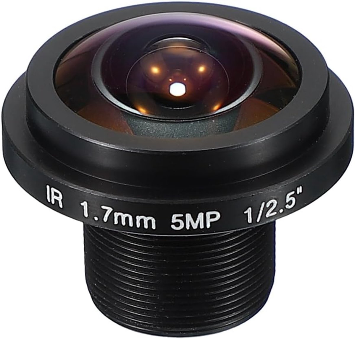 1.7mm CCTV Camera Lens - F2.0 FPV Security Camera Lens - 5MP - 185° Wide Angle Board Lens - M12 Threaded Dia voor IP Camera Panoramic
