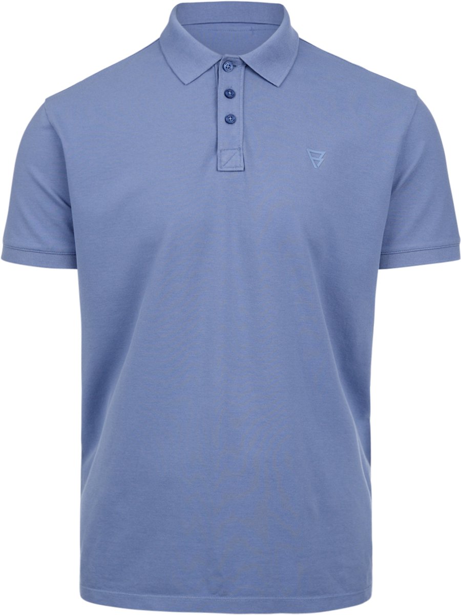 Brunotti Tavico Polo Grayblue Heren Ademend Regular Fit S Greyblue