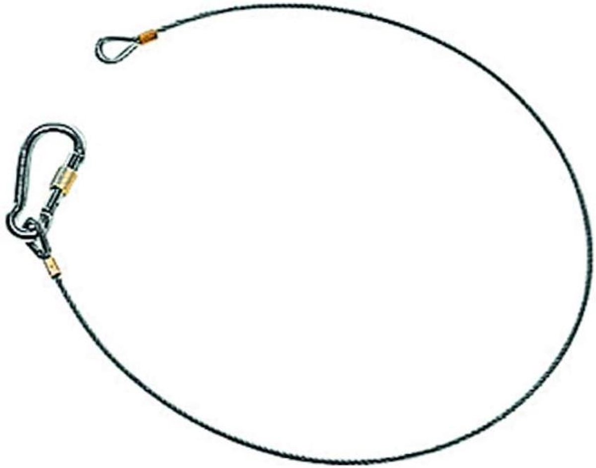 Veiligheidskabel - Camera kabel - Apparatuur beveiligen - Sterke staalkabel - 100 cm - Zilver