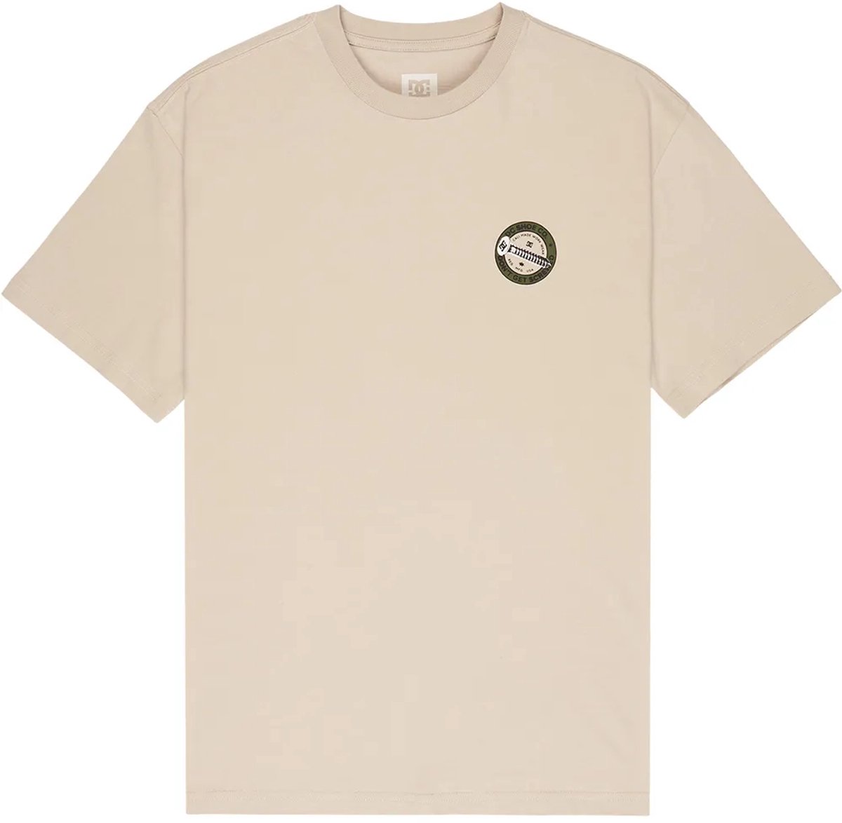 Dc Shoes Screwed Up T-shirt Met Korte Mouwen M Man Oatmeal