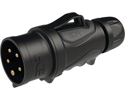 PCE CEE-stekker GRIP Midnight, 16 A, 5-polig