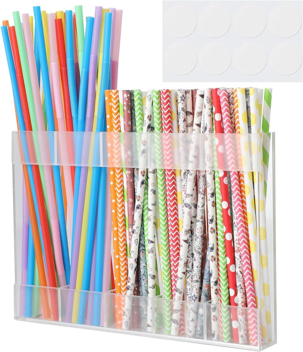 Rietjes Opslag - Rietjes Organizer - Keuken Organiseren - Vakken Ontwerp - 24x16.5x3 cm - Transparant