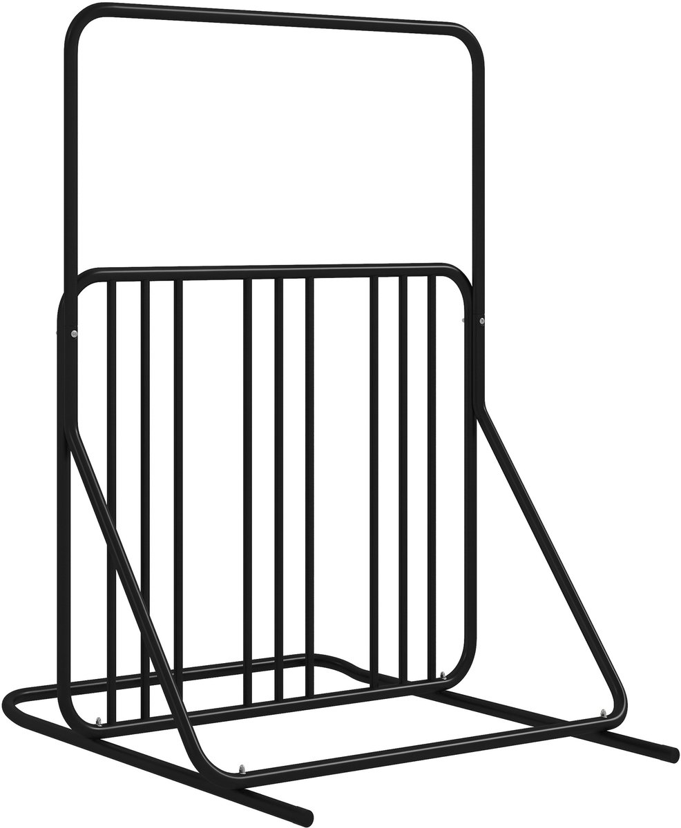 Killogood Fietsenstandaard voor 4 fietsen - weerbestendig - extra houder - 102 x 92 x 130 cm - zwart