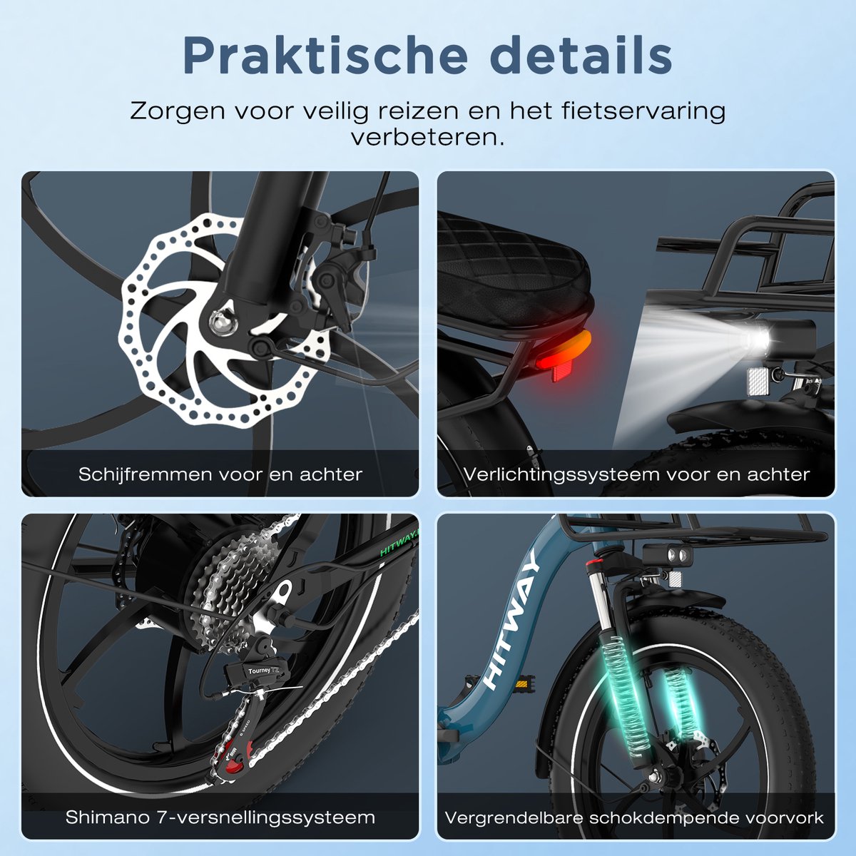Hitway BK6SL1 - Opvouwbare E-Bike thumbnail 6