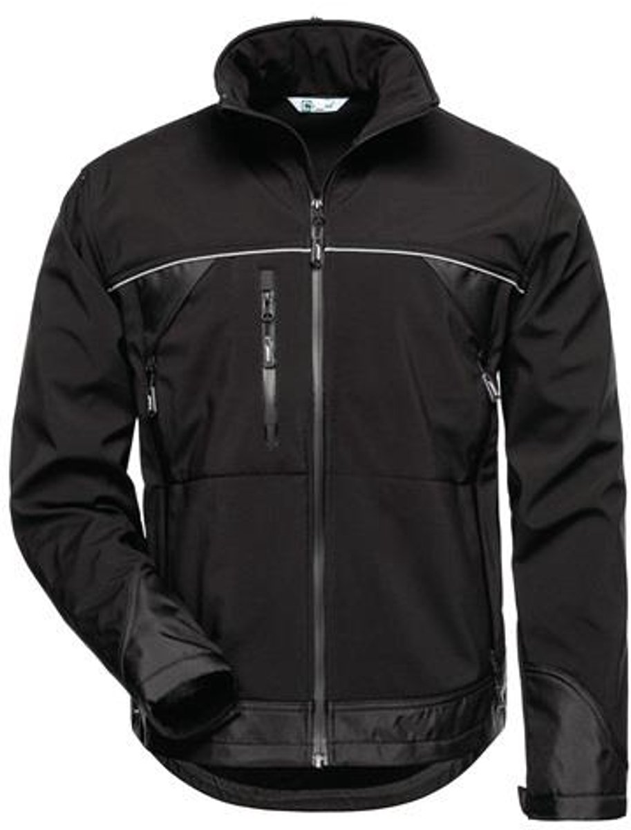 Softshelljack ALPHA mt. M zwart ELYSEE