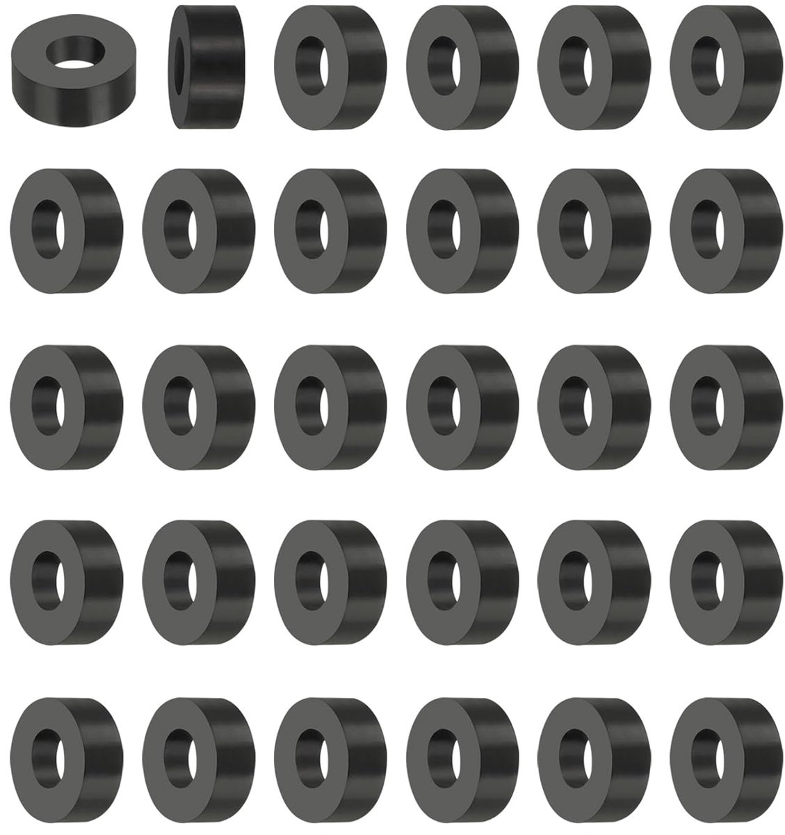 Multifunctionele Rubber Spacer - 30 Stuks - 0.2 Inch x 0.4 Inch - Antivibratie Isolatie Pads - Neopreen Rubber Isolatie