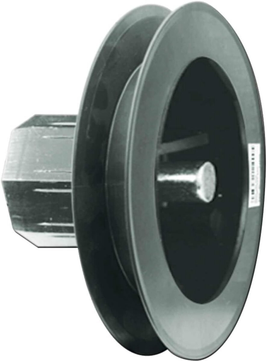 Schellenberg 81000 mini-riemschijf met geïntegreerde rolhuls voor 40 mm achthoekige as, schijfdiameter 10 cm