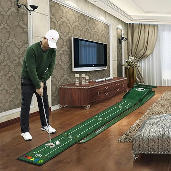 CYRO - Putting Mat - Golf Putting Mat - Putting Mat Golf - Golfmat incl. Automatische Balretour - In- & Outdoor - Thuis & Kantoor van Merkloos — afbeelding 4