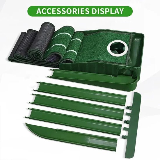 CYRO - Putting Mat - Golf Putting Mat - Putting Mat Golf - Golfmat incl. Automatische Balretour - In- & Outdoor - Thuis & Kantoor van Merkloos — afbeelding 5
