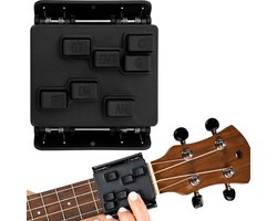 Ukelele - Gitaar leren spelen hulp – Draagbare gitaarakkoordhulp en trainer- accessoires voor akkoorden – Gitaarakkoordpers - Gitaarakkoorden - Oefenhulpmiddelen - voor beginners en gitaristen met artritis