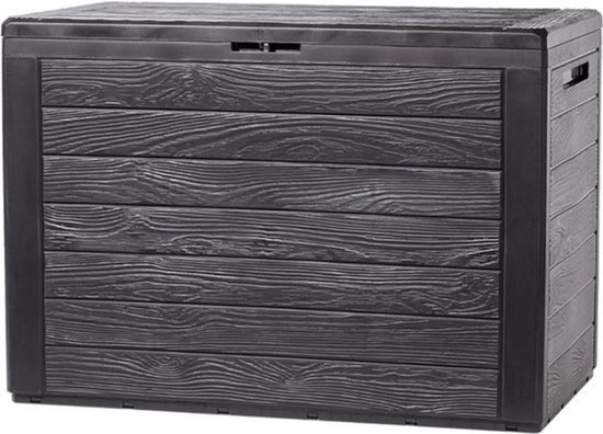 Thuys - Tuinkast - Tuinkist - Tuinkasten voor Buiten - Tuinberging - Kunststof - 80x50x20cm - Grijs