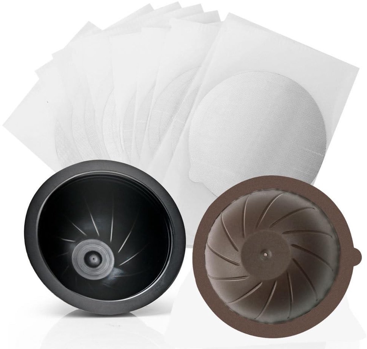 ONF3 - Koffiecapsules maken - Herbruikbare koffiefilters - Geld besparen - 230ml en 150ml - Aluminium folie - Geschikt voor espresso - Koffiezetten