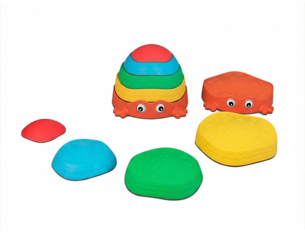 DnA® Stapelstenen & Balansstenen Set - Rivierstenen voor Kinderen - Indoor & Outdoor - Multikleur - 26cm x 34cmx 41cm