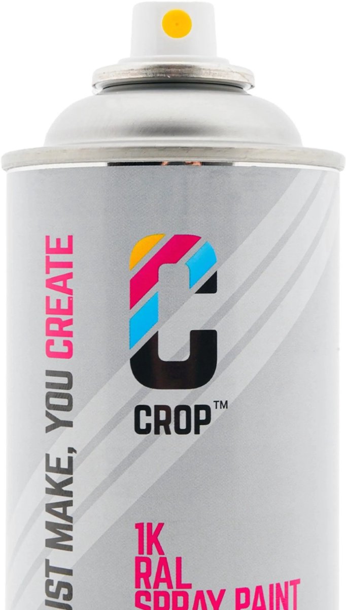 CROP Spuitbus - RAL 9007 grijs aluminiumkleurig - Zijdeglans - 400ml