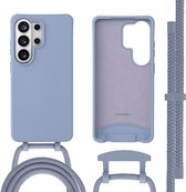 imoshion Hoesje - Geschikt voor Samsung Galaxy S26 Ultra - Color Backcover met afneembaar koord Magnetische Ring - Ash Blue