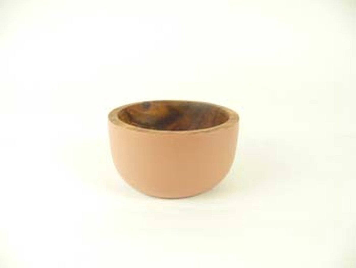 Rijstkom Aca Rond 11cm Rustic Mat Dark Tan