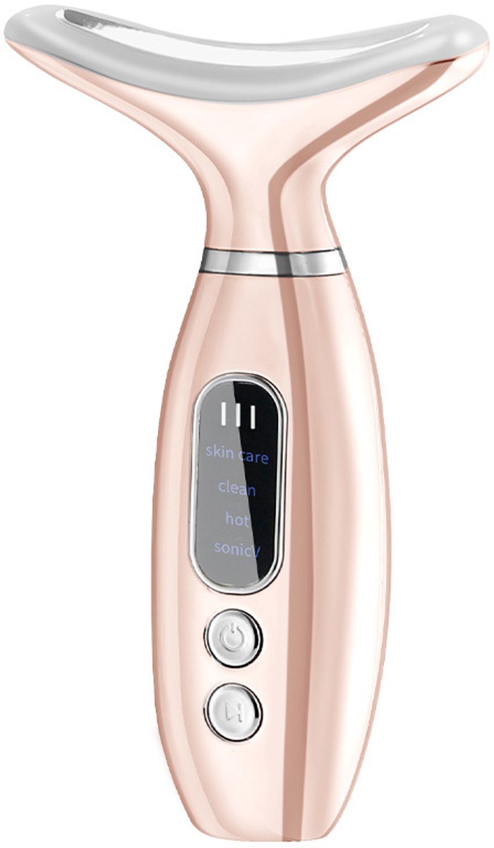 Gezichtsmassager Rose – 45°C Lifting – 4 Standen – LED & EMS – Anti-Rimpel – Voor Vrouwen & Mannen