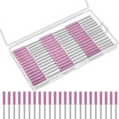 50 Stuks Kettingzaag Slijpstiften 3/16 Inch 4.8mm - Slijp- en Polijstgereedschap voor Kettingzaag - Hout - Steen en Sieraden(De doos is niet inbegrepen.)