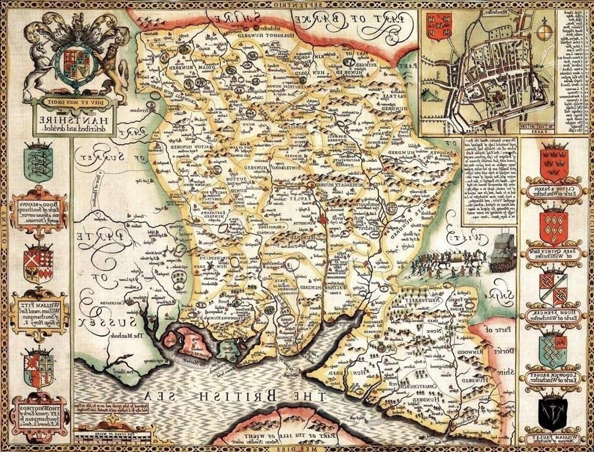 Historische Kaart Puzzel - Regio Puzzel - Ontdek Geschiedenis - Nauwkeurig Gesneden Stukken - 1000 Stukjes - Meerdere Kleuren