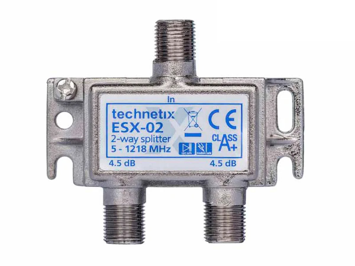 Technetix 2 weg splitter F connector ESX-02