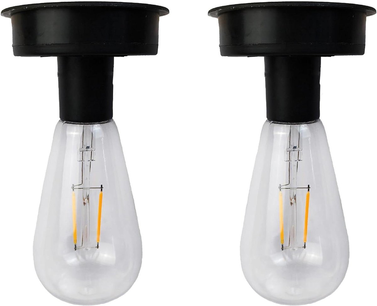 Vervangende Zonnelampen - Tuinlamp Onderdelen - Buitenverlichting Creëren - Waterdicht en Duurzaam - Boven 8 cm - Warm Wit