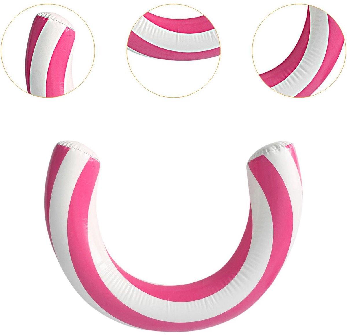 Zwemring - Gebogen Model - 60 x 75 cm - Roze