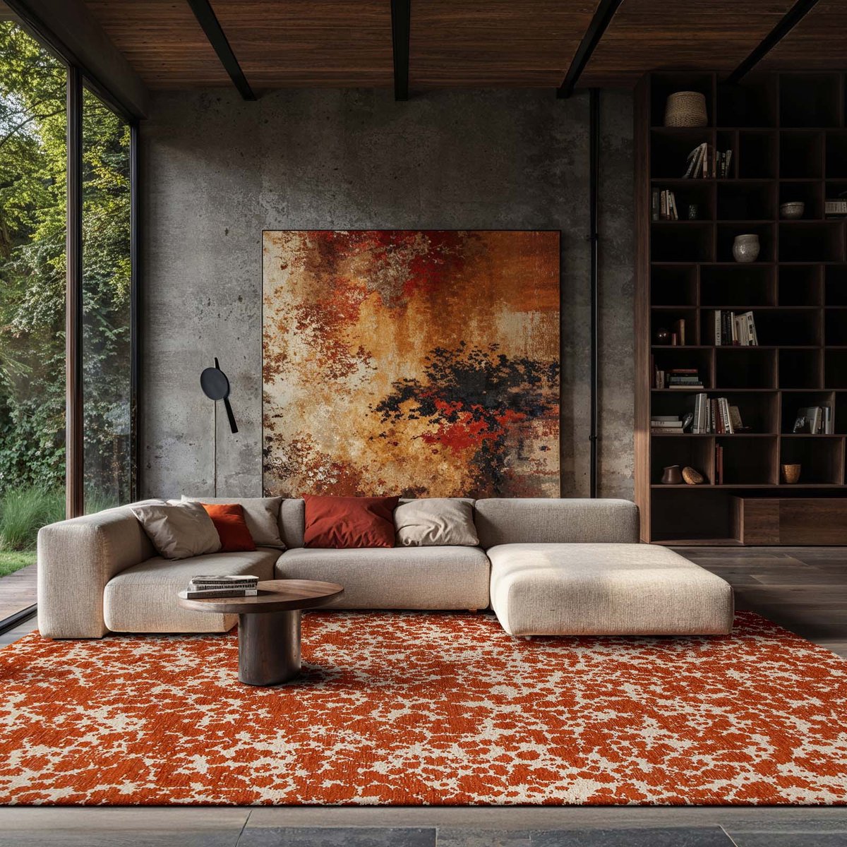 Binnen & Buiten Vloerkleed - 80 x 150 cm - Lola&Moi On Clouds Spiced Rice - Laagpolig Tapijt - Gerecycled PET - Made in Belgium - Circulair