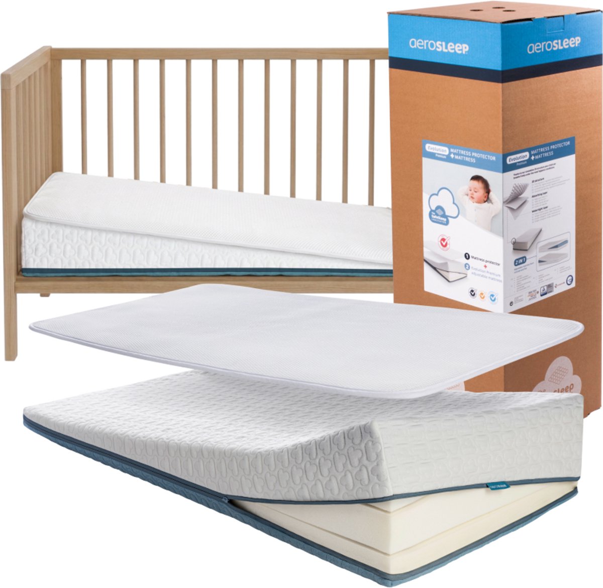 Aerosleep Matras Evolution Premium Pack 60 x 120 cm