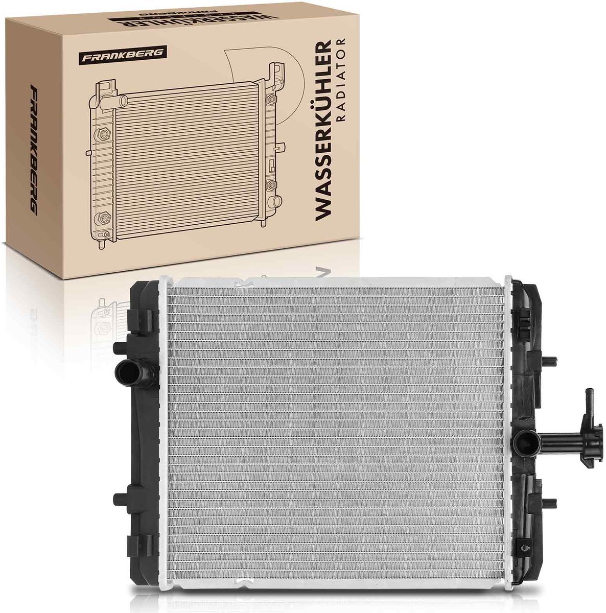 Frankberg 1x radiator waterkoeler motorkoeler voor Toyota Aygo Peugeot