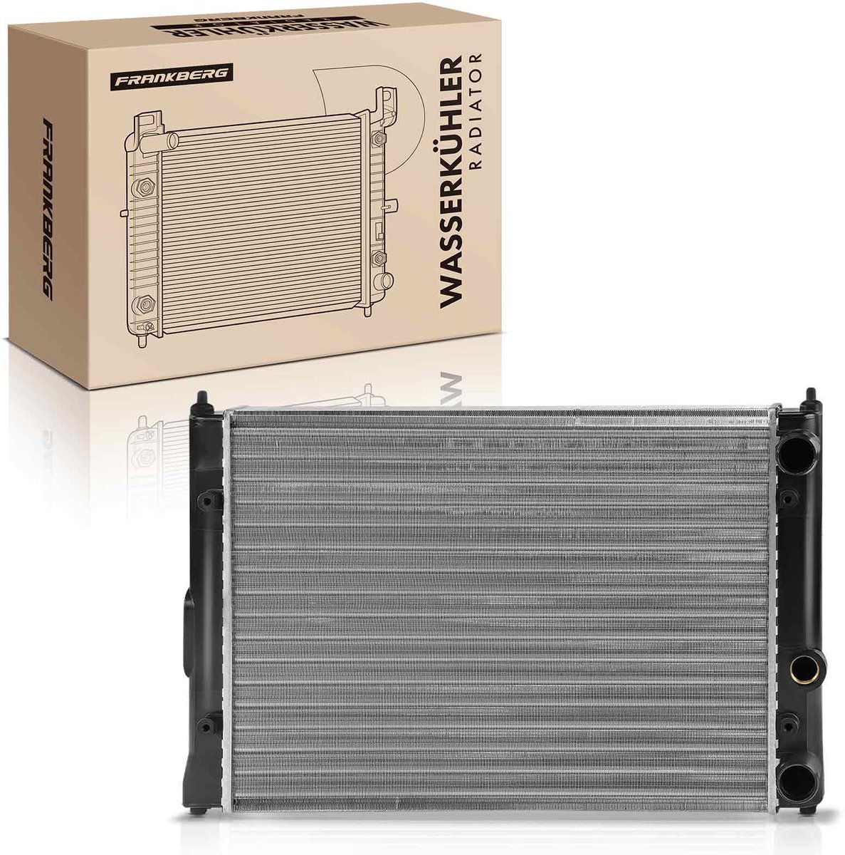 Frankberg 1x radiator waterkoeler motorkoeler voor VW