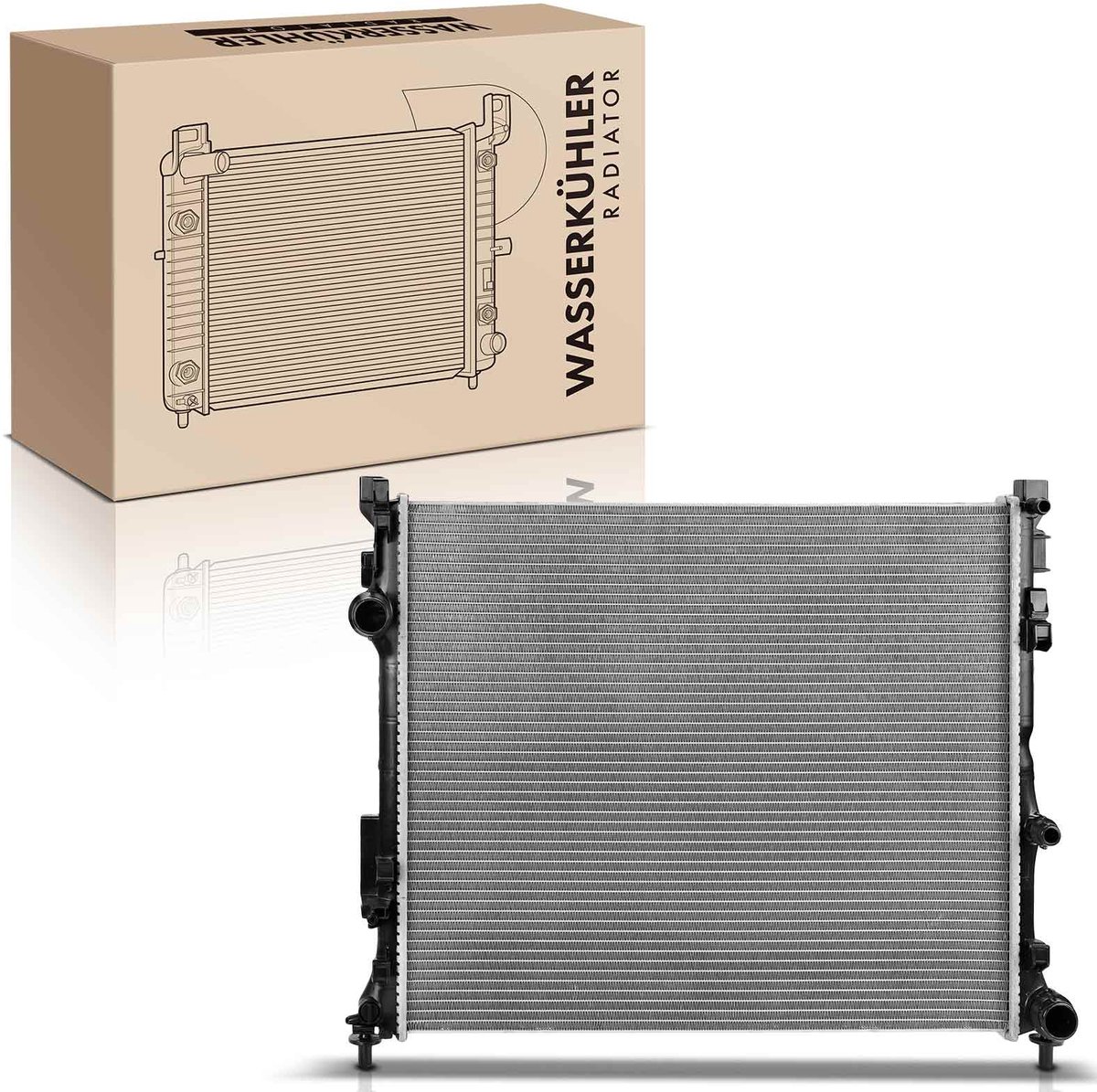 Frankberg 1x Radiator Koelvloeistofradiator voor Mercedes-Benz