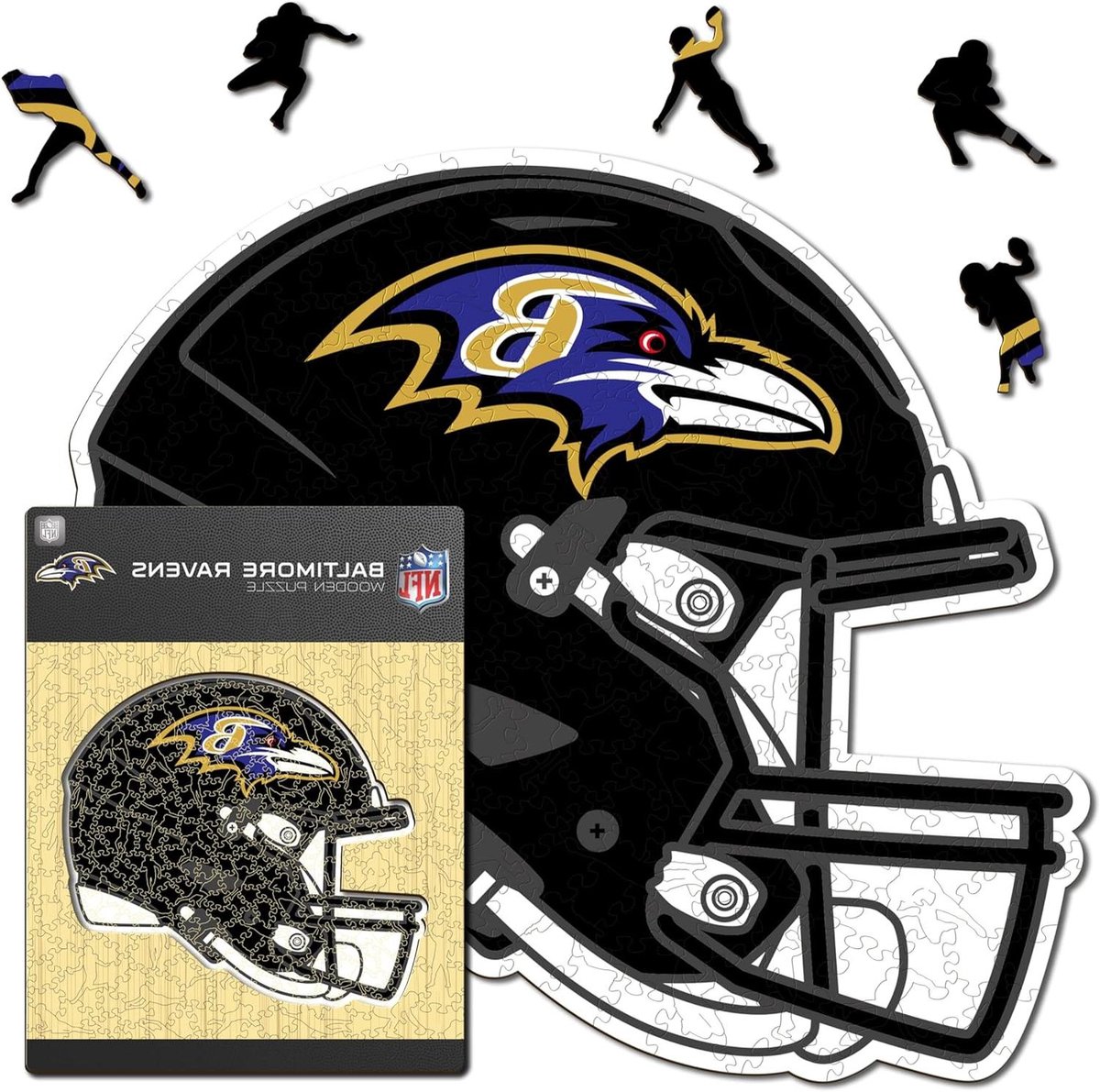 Houten Puzzel - Legpuzzel - Ontspanning Thuis - Unieke Vorm Puzzelstukjes - 270 Stukjes - Ravens Thema