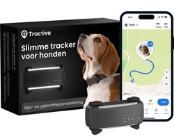 Tractive DOG 6 – Honden GPS met Gezondheid & Activity tracker - Past op meeste halsbanden – Zwart